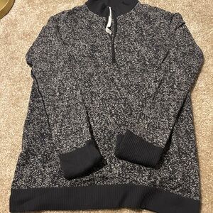 lululemon athletica Black and Gray Zip-Up Sweater woman’s